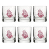Unique Knitting Rocks Glass with Mauve Marmot Design – Perfect Gift for Knitting Lovers - Rocks Glass - Two Little Fruits - Two Little Fruits
