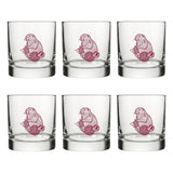 Unique Knitting Rocks Glass with Mauve Marmot Design – Perfect Gift for Knitting Lovers - Rocks Glass - Two Little Fruits - Two Little Fruits