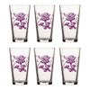 Unique Mushroom Pint Glass with Purple Snail Design - 16 Fl Oz Durable Beer Glass - Pint Glass - Two Little Fruits - Two Little Fruits