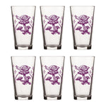 Unique Mushroom Pint Glass with Purple Snail Design - 16 Fl Oz Durable Beer Glass - Pint Glass - Two Little Fruits - Two Little Fruits