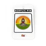 Pins For Jackets: Let's Get Lit Lantern Acrylic illustrated acrylic pin by Two Little Fruits