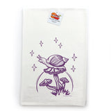 Unique Tea Towels - Eco - Friendly Cotton Mushroom Print with Moon, Stars & Snail Design - Tea Towels - Two Little Fruits - Two Little Fruits