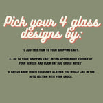 Unique Whiskey Glass Sets - Mix And Match Any 4 Rocks Glasses - Rocks Glass - Two Little Fruits - Two Little Fruits