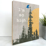 Wood Art - illustrated wood art print by Two Little Fruits