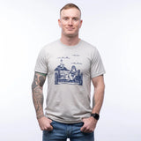 Unisex 100Cotton Sailor Sea Lion Graphic Tee Shirt - Soft, Eco - Friendly Ink, Made in USA - Tee Shirts - Two Little Fruits - Two Little Fruits