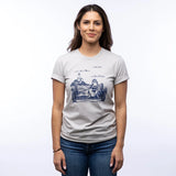 Unisex 100Cotton Sailor Sea Lion Graphic Tee Shirt - Soft, Eco - Friendly Ink, Made in USA - Tee Shirts - Two Little Fruits - Two Little Fruits