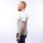 Unisex Cowboy Bear T-Shirt in Heather Cement Gray - Eco - Friendly & Soft Cotton Tee - Tee Shirts - Two Little Fruits - Two Little Fruits