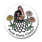Vibrant Chicken Drink Coaster - Ceramic Coaster with Cork - Coasters - Two Little Fruits - Two Little Fruits