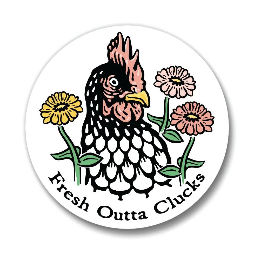 Vibrant Chicken Drink Coaster - Ceramic Coaster with Cork - Coasters - Two Little Fruits - Two Little Fruits