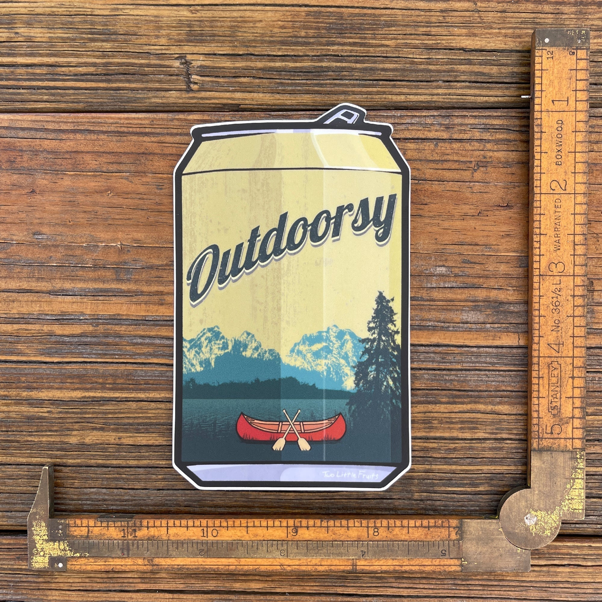 Vintage Beer Can Sticker - Sticker - Two Little Fruits - Two Little Fruits