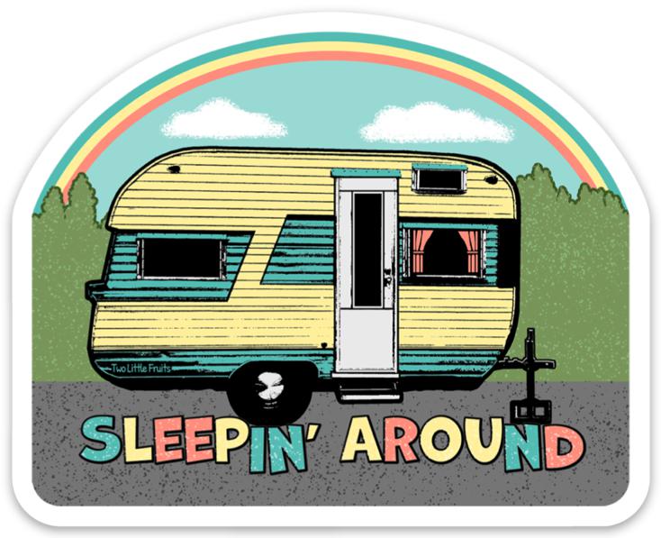 Vintage Camper Sticker - Sticker - Two Little Fruits - Two Little Fruits