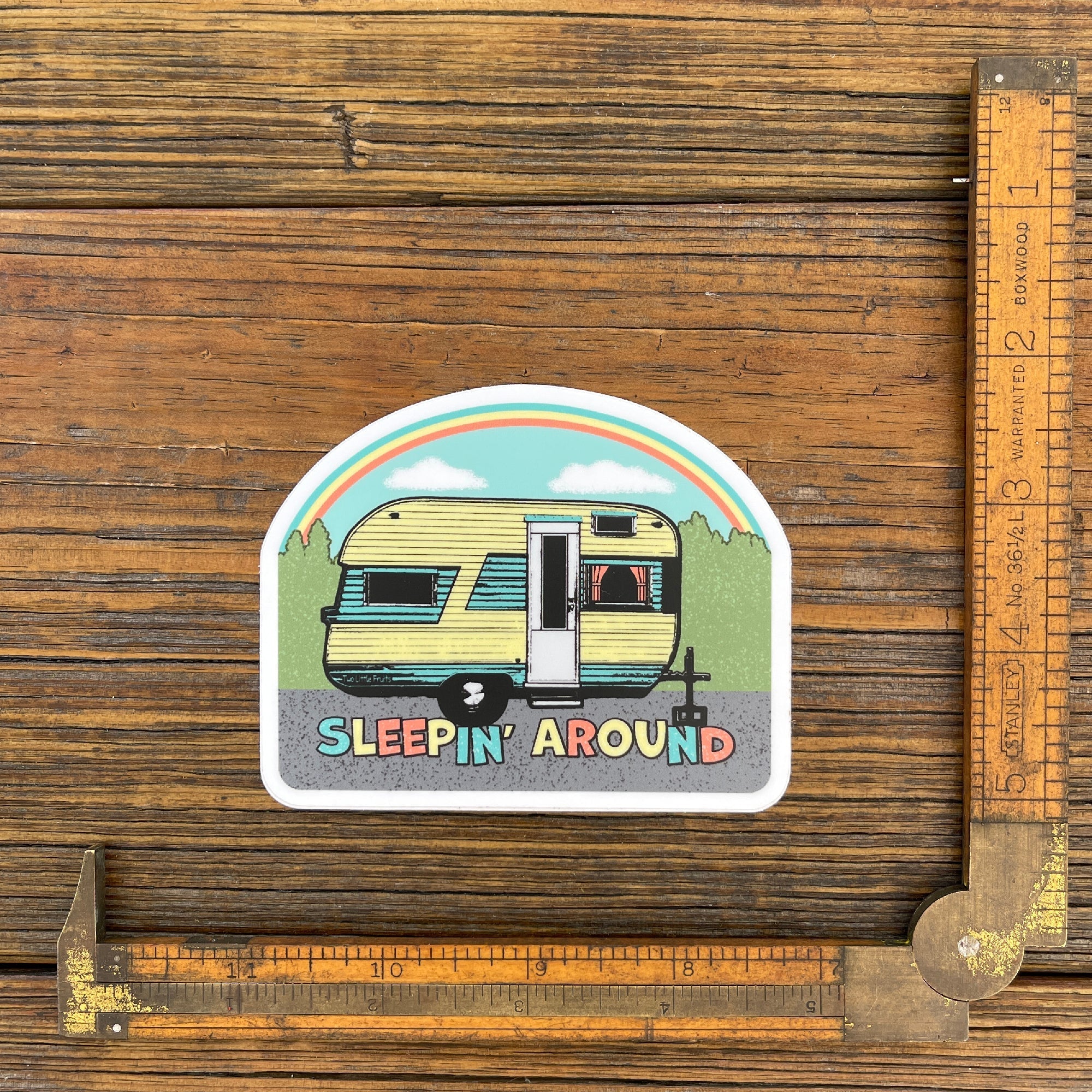 Vintage Camper Sticker - Sticker - Two Little Fruits - Two Little Fruits