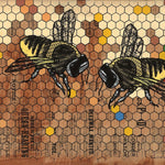 Vintage Honeybee Art Print - 1890 Style, 8x10 & 11x14 Sizes, Perfect for Nature Lovers - Paper Prints - Two Little Fruits - Two Little Fruits