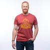 Wanna Burn One? Campfire Graphic T-Shirt - Unisex Red Tee with Eco - Friendly Ink - Tee Shirts - Two Little Fruits - Two Little Fruits