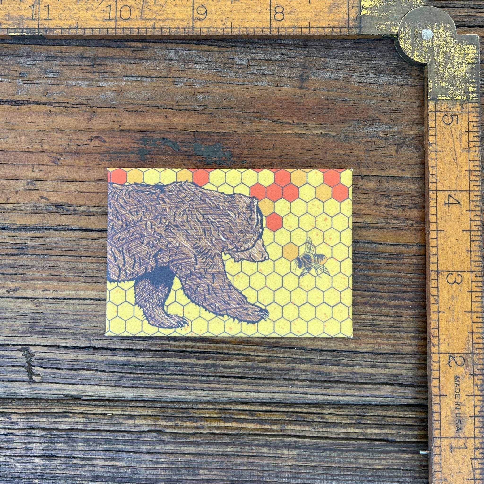 Whimsical Bear Fridge Magnet - Durable 2