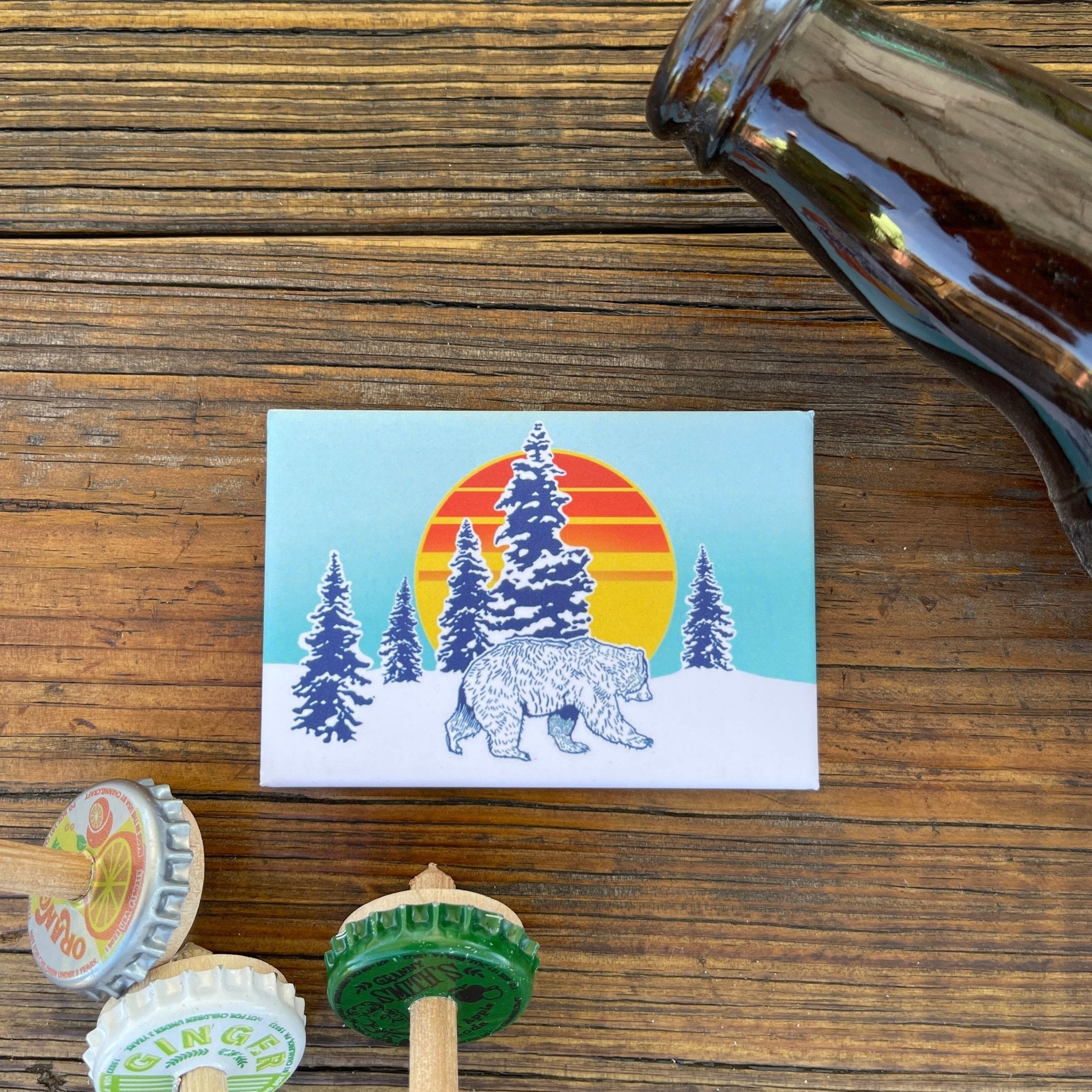 Winter Bear Fridge Magnet - Fridge Magnets - Two Little Fruits - Two Little Fruits